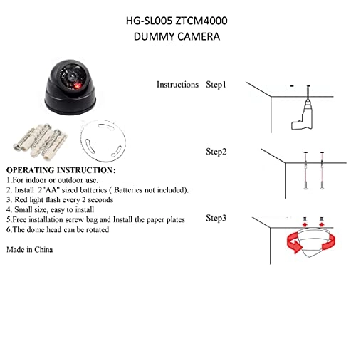 Dummy Dome Camera - Indoor and Outdoor