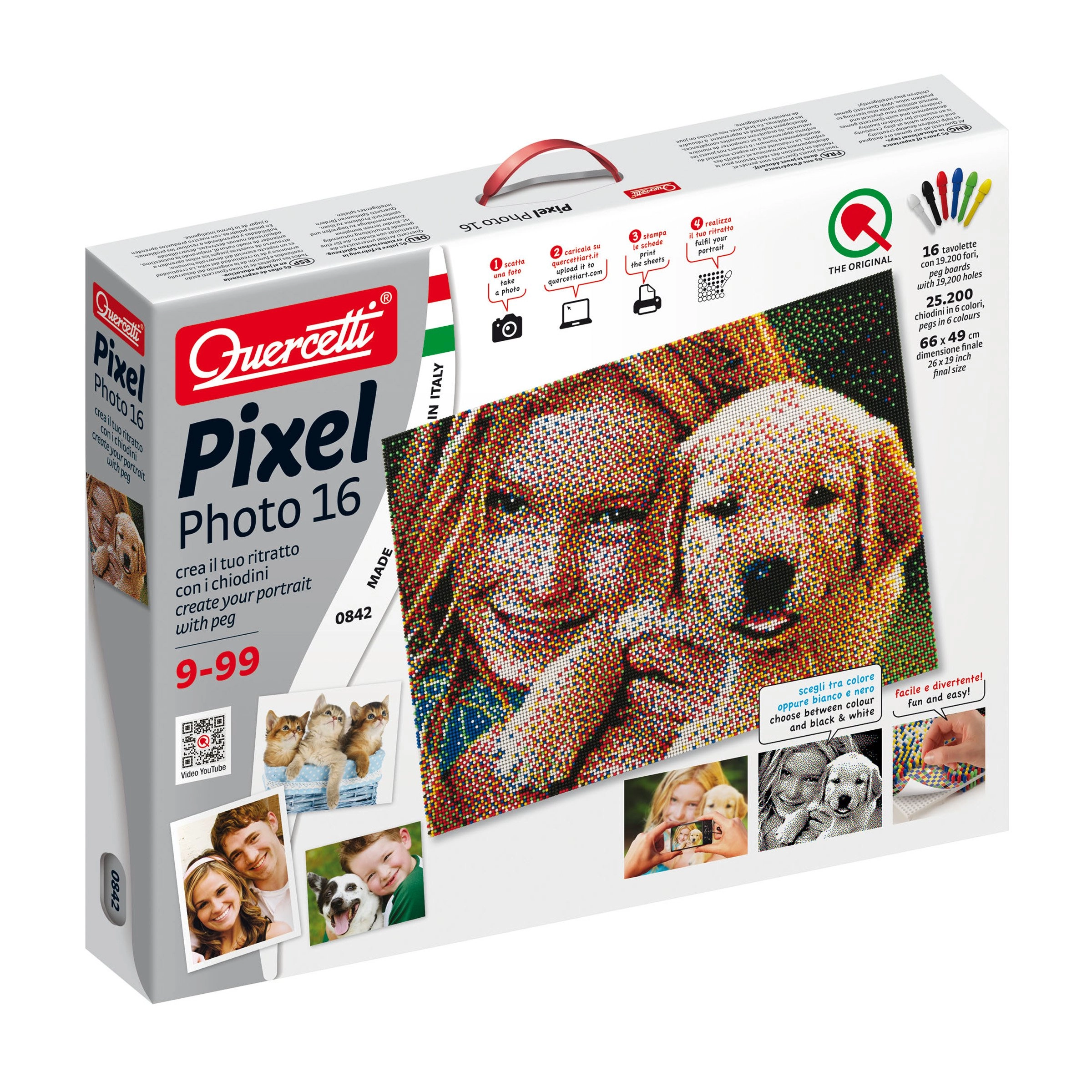 Quercetti Pixel Photo - 25,200 pegs