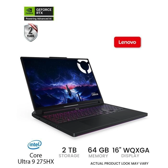 Legion Pro 7 16IAX10H - 16'' Core Ultra 9 275HX 64GB DDR5 2TB SSD