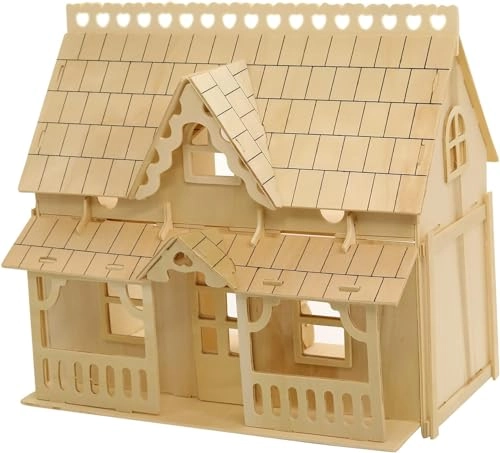 3D Wooden Puzzle House
