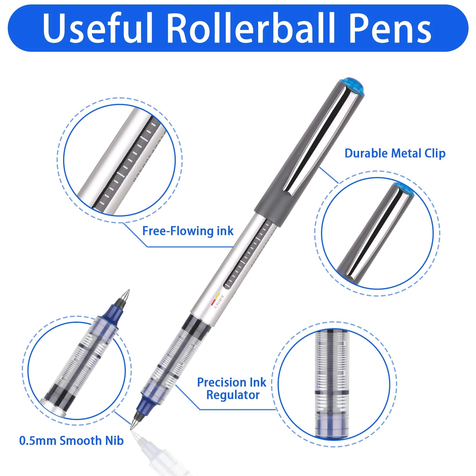 Gel Pens - 16 Pack 0.5mm