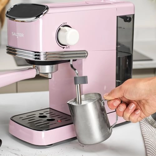 Digital Espresso Machine - 1.35L + Electric Rapid Boil Kettle - 3KW + 4-Slice Toaster - 6 Browning Levels