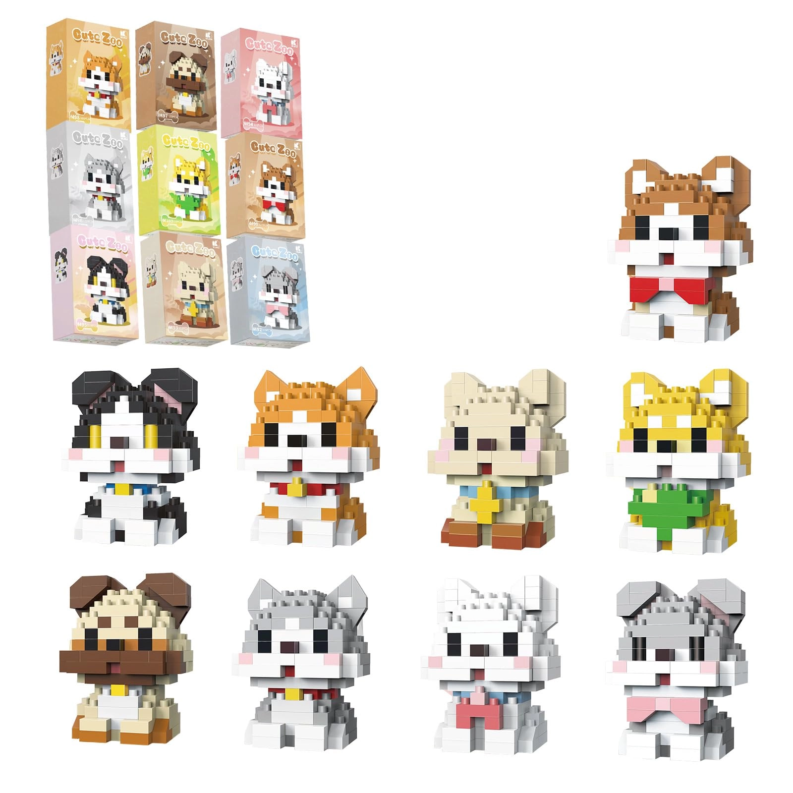 QISHOUTING 9 Dogs - Building Set