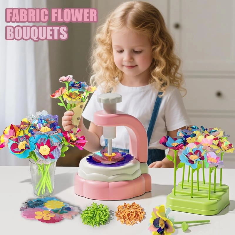 Fabric Flower Bouquets - Multicolored DIY Craft Kit