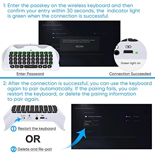 Wireless Keyboard - Bluetooth PS5