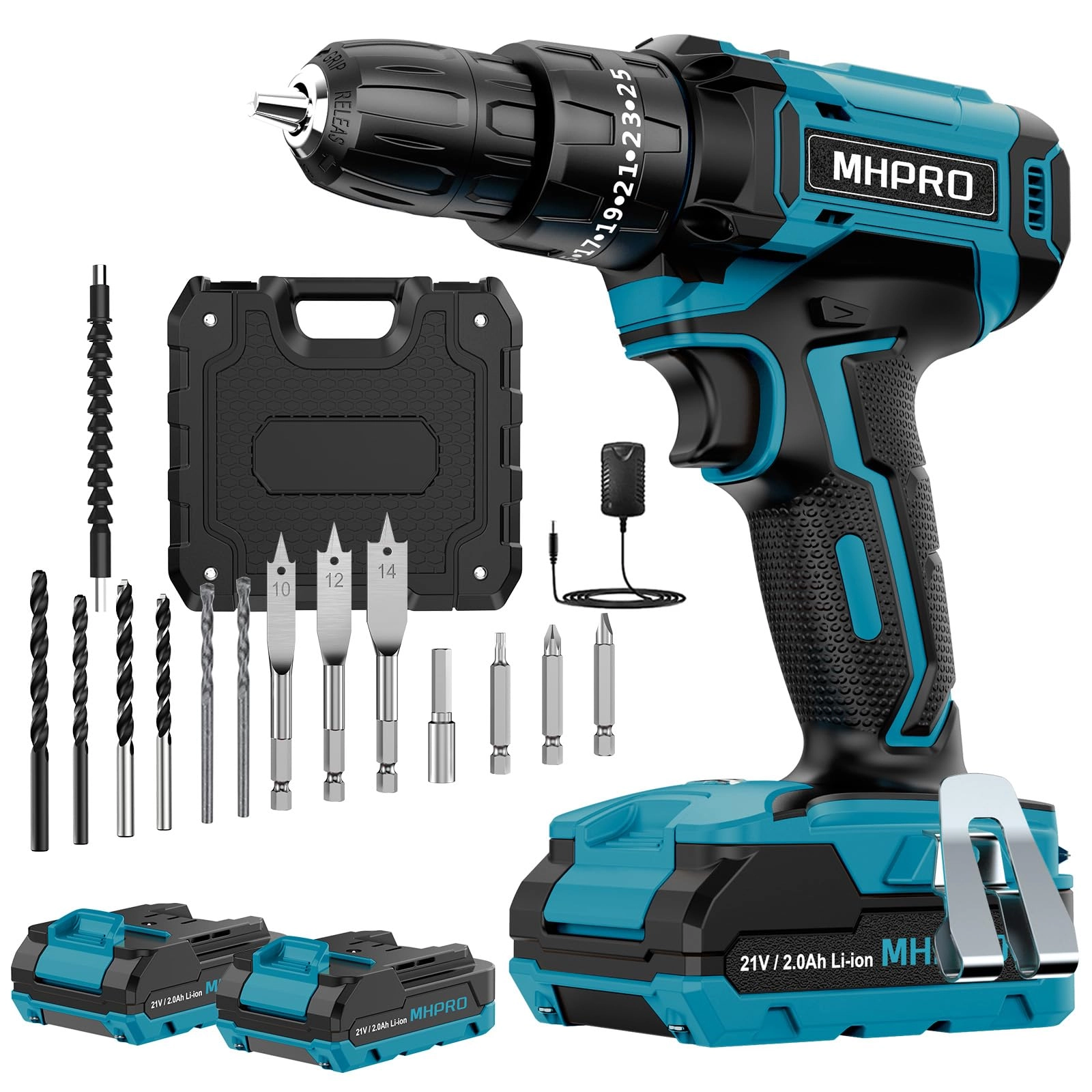 MHPRO Hammer Drill - 2 x 2.0Ah