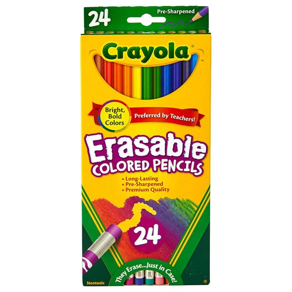 Erasable Colored Pencils - 24 Pack