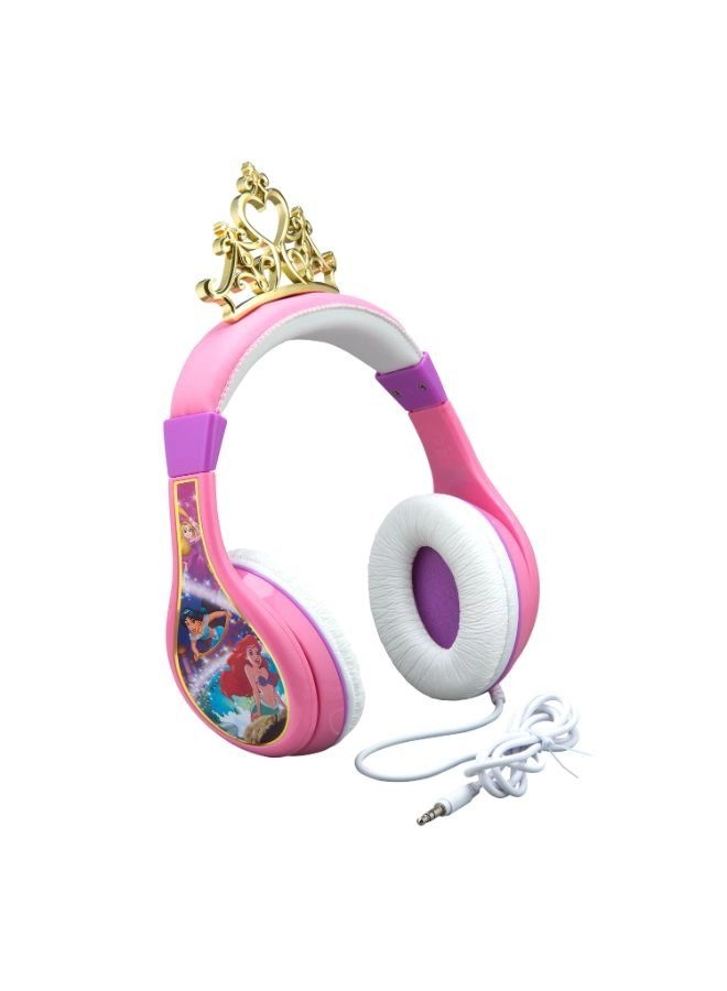 KIDdesigns Disney Princess Kid Safe Headphones Wired Headphone