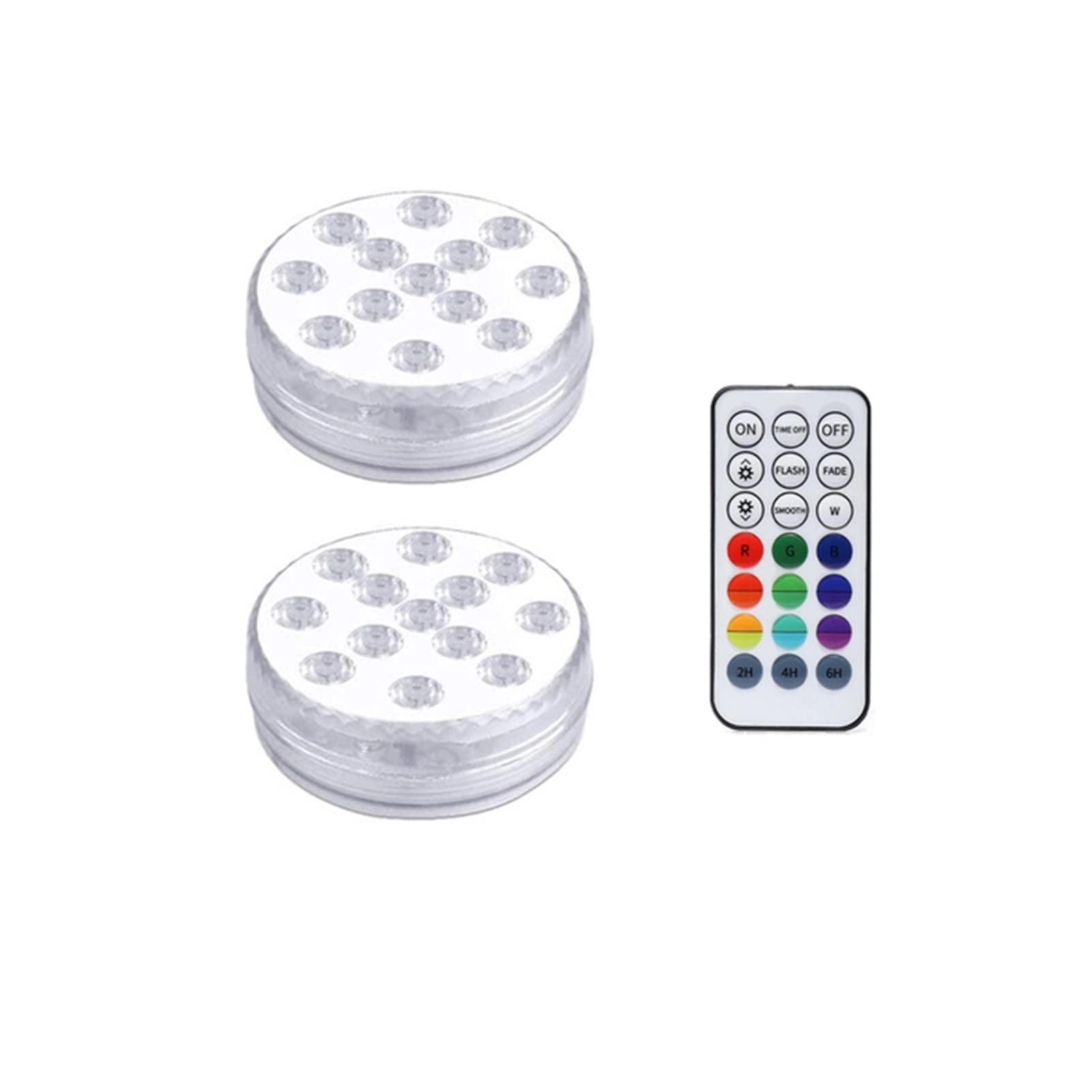 Underwater Submersible LED Lights - 13 LEDs IP68 USB Rechargeable