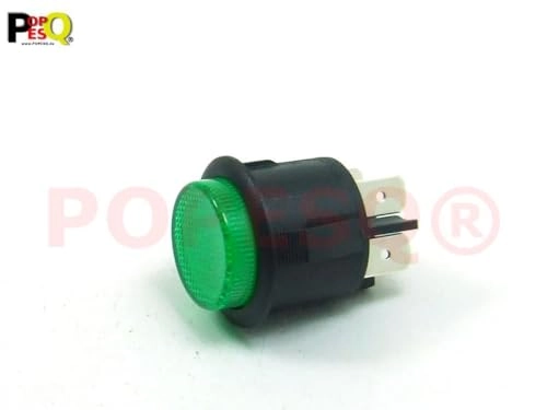 Switch - 25mm 20A 14VDC LED