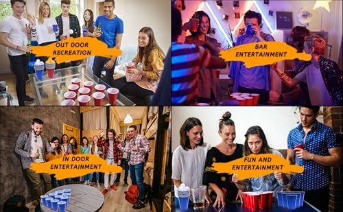 Bear Pong Paper Cup - 50 pcs - Includes Ping Pong Balls - 350 ml