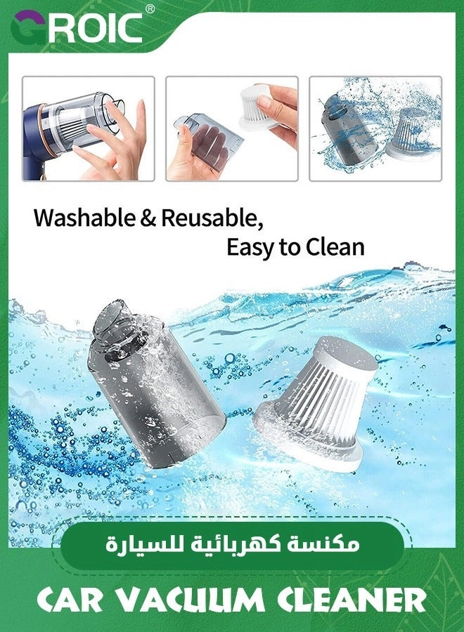 Hand Vacuum Cleaner - Black Portable