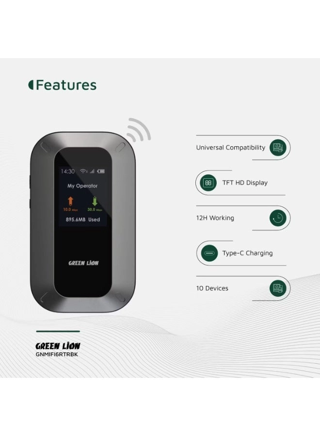 GNMIFI6RTRBK - LTE WiFi 6 150 Mbps