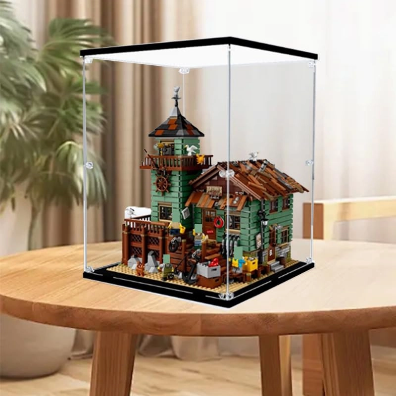 Clear Acrylic Display Case - for 21310 Black Bottom+top Light