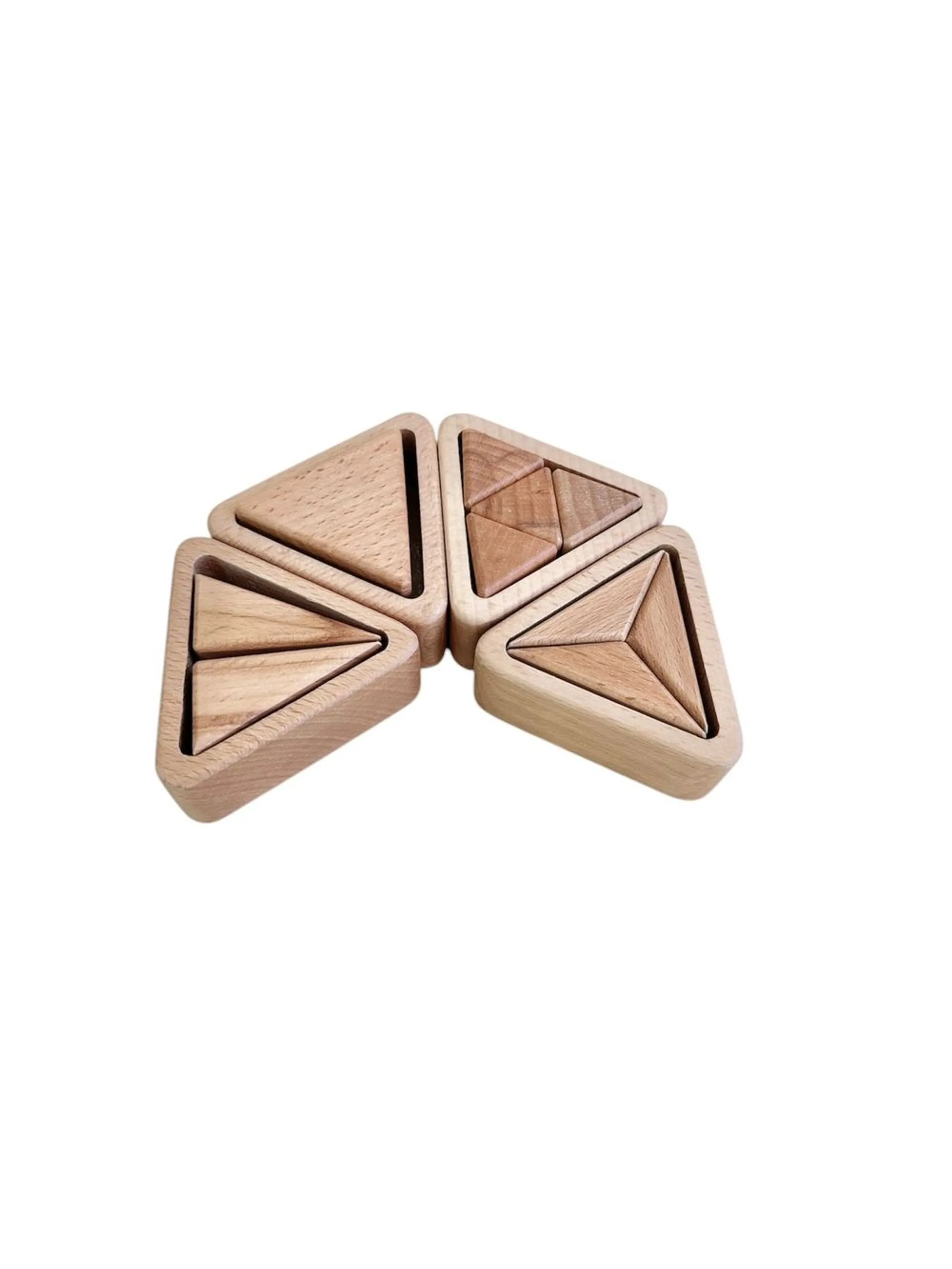 Fraction Cups Triangle - Suitable for 3 years and above 14 Pcs