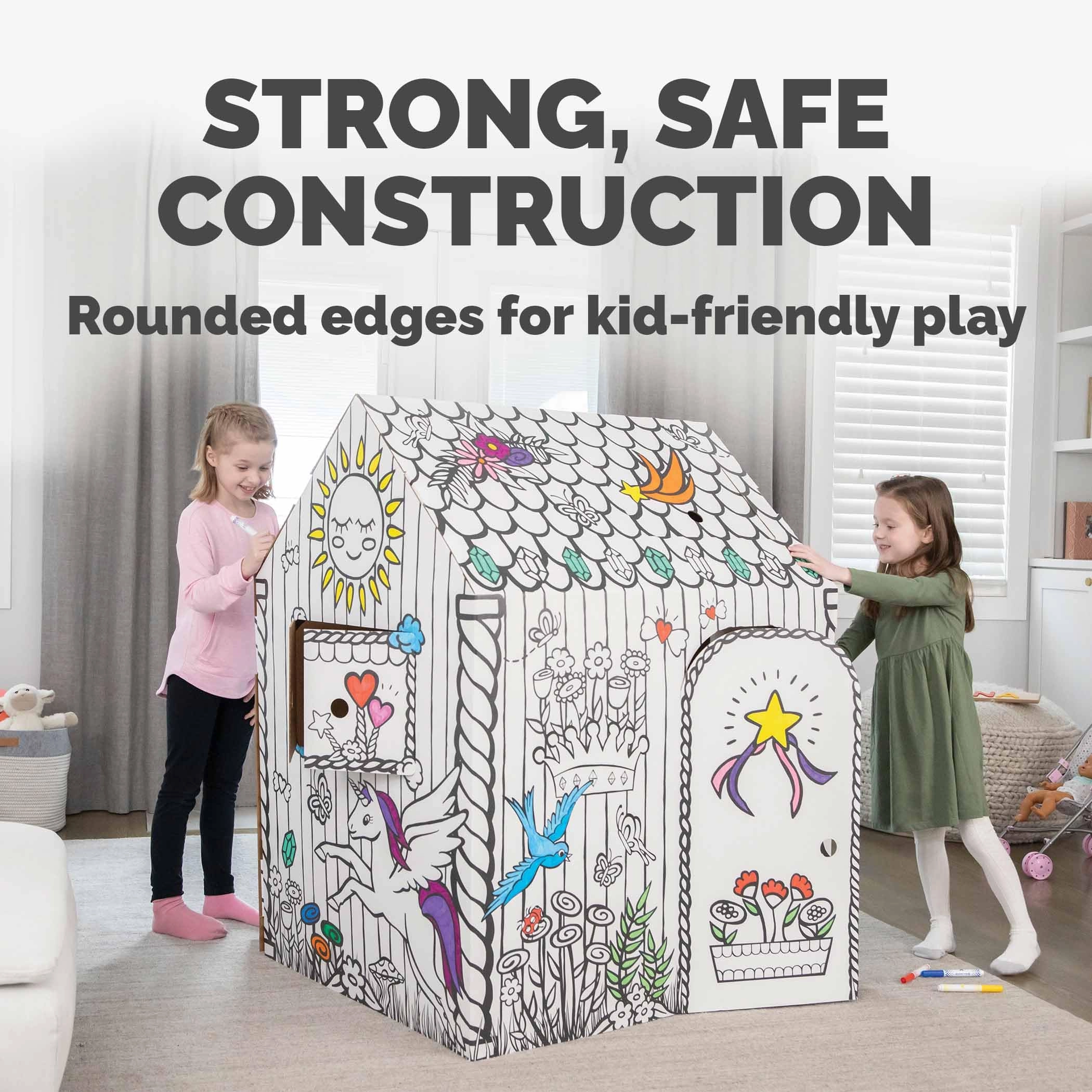 Unicorn Cardboard Playhouse