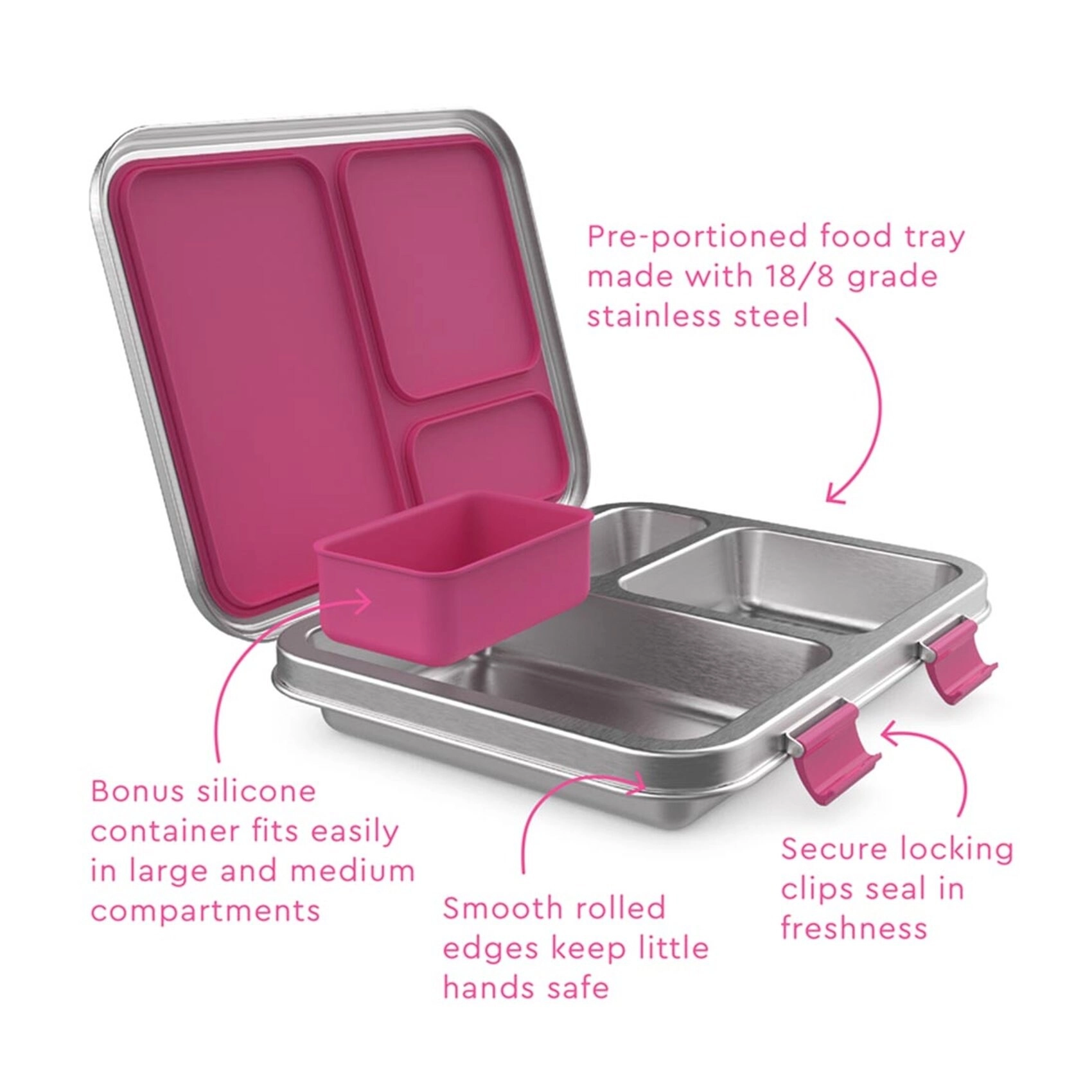 Kids Lunch Box - Fuchsia