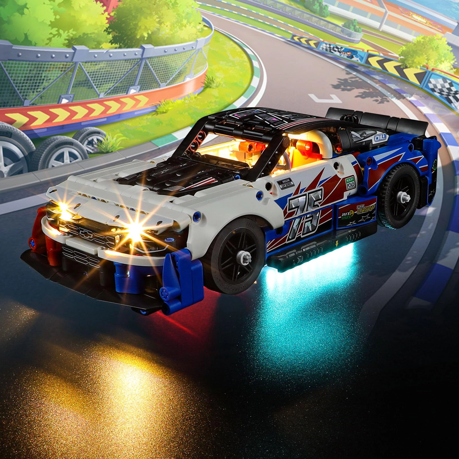 Vaodest LED Light for LEGO 42153 Technic NASCAR Next Gen Chevrolet Camaro ZL1 Set