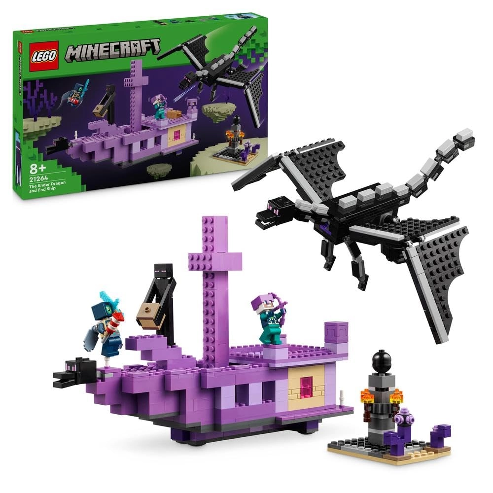 Minecraft The Ender Dragon and End Ship (21264)