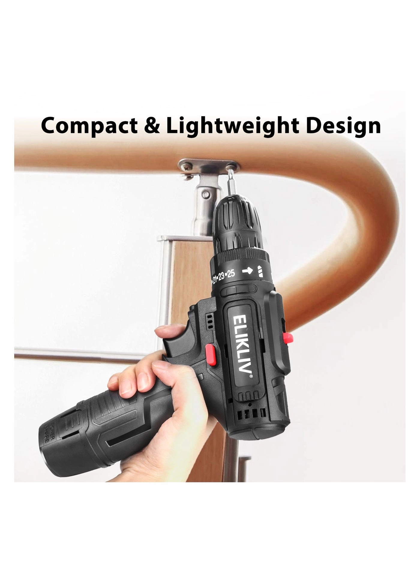 12V Cordless Drill - 1.5 Amp Hours