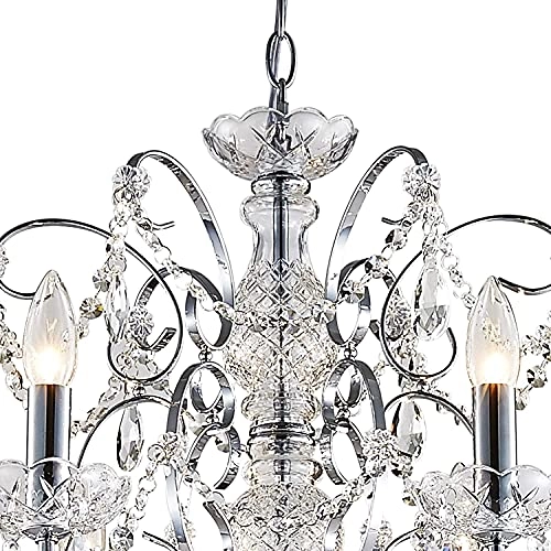 6-Lights Crystal Chandelier