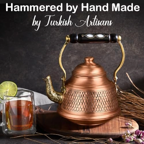 Turkish TeaPot - Copper 1.5 Liters