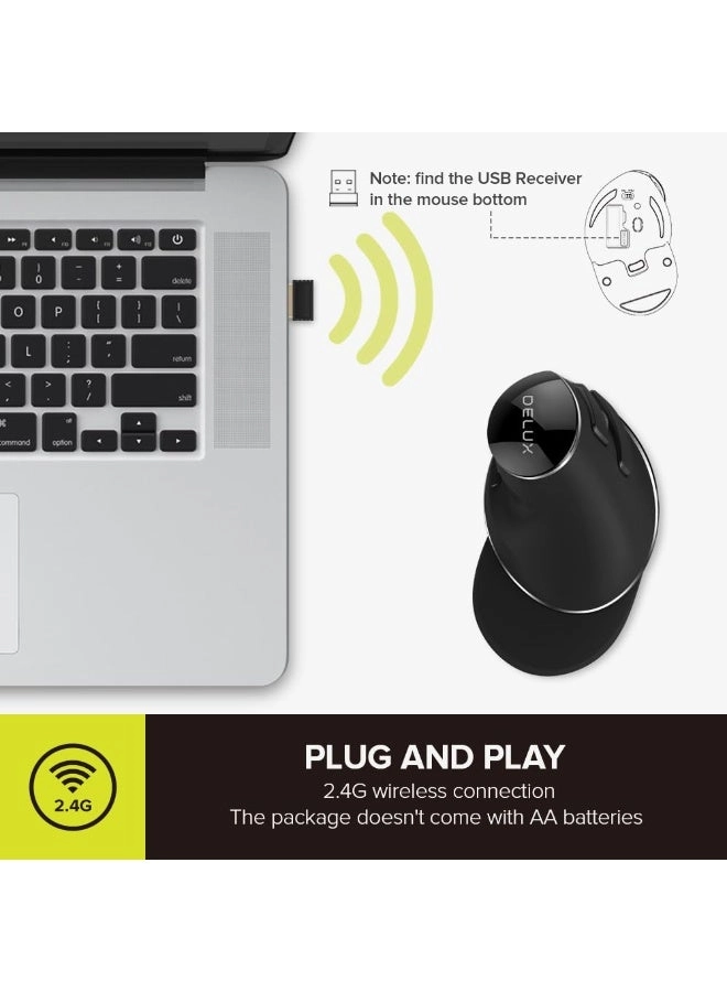 M618GX Ergonomic Vertical Mouse - Wireless