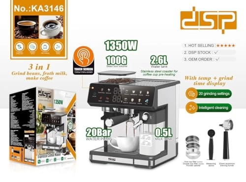 KA3146 - 3-in-1 Grinder & Milk Frother