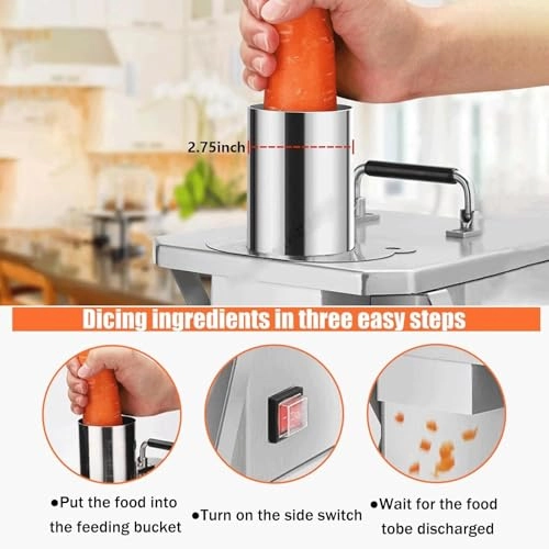 Electric Vegetable Dicing Machine - 200W