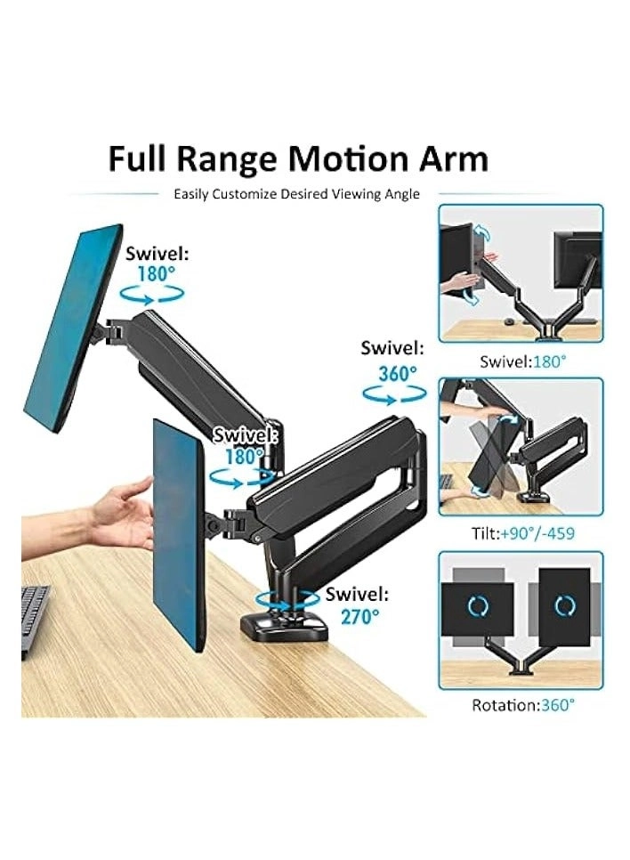 Dual Monitor Mount - 2 Monitors 32 inches 75mm or 100mm
