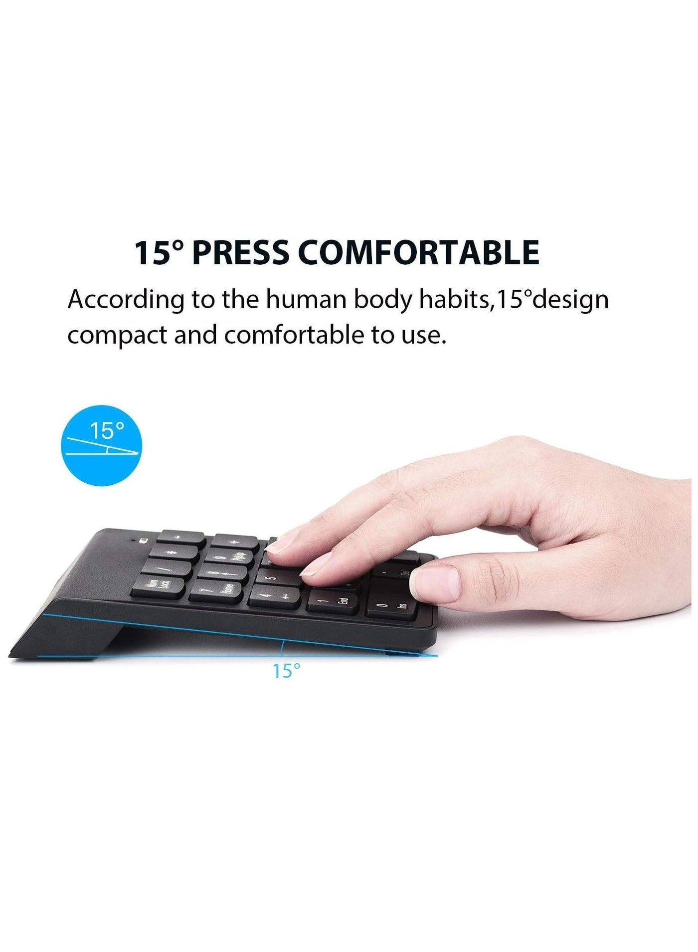 Wireless Numeric Keypad - 2.4G 18 Keys