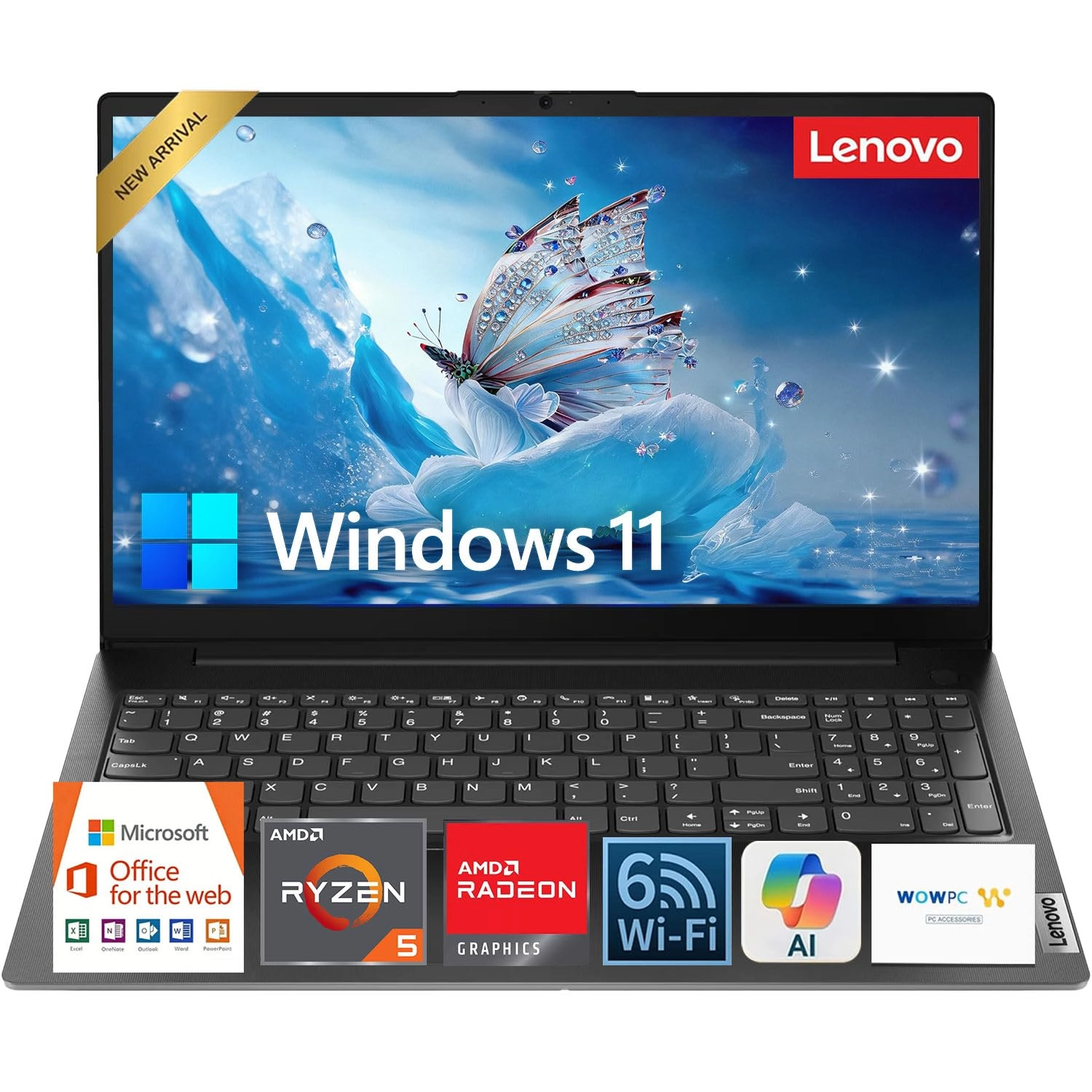 Lenovo V15 - 15.6'' Ryzen 5-7520U 16GB DDR5 512GB SSD