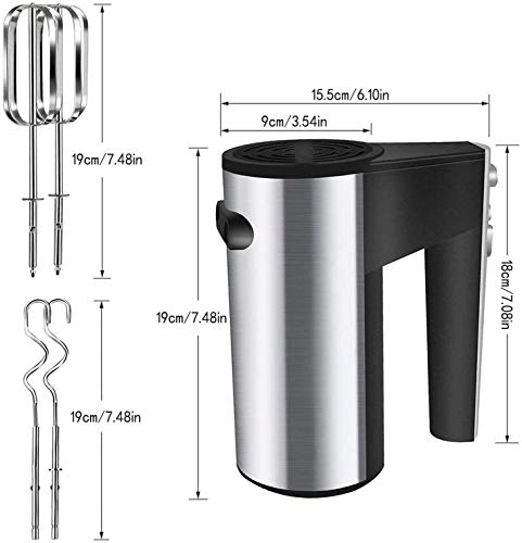 Hand Mixer - 5-Speed Silver+Black