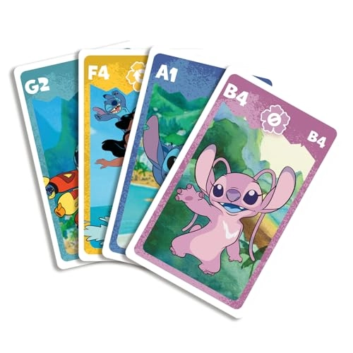 4-in-1 Stitch Card Game - Lilo & Stitch 7 Families