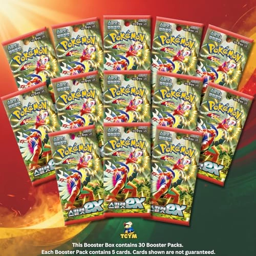 Pokemon Scarlet and Violet Base Set Violet Ex Korean Booster Box - Korean 30pcs