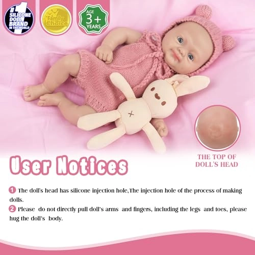 Reborn Baby Doll - 12 inch Silicone