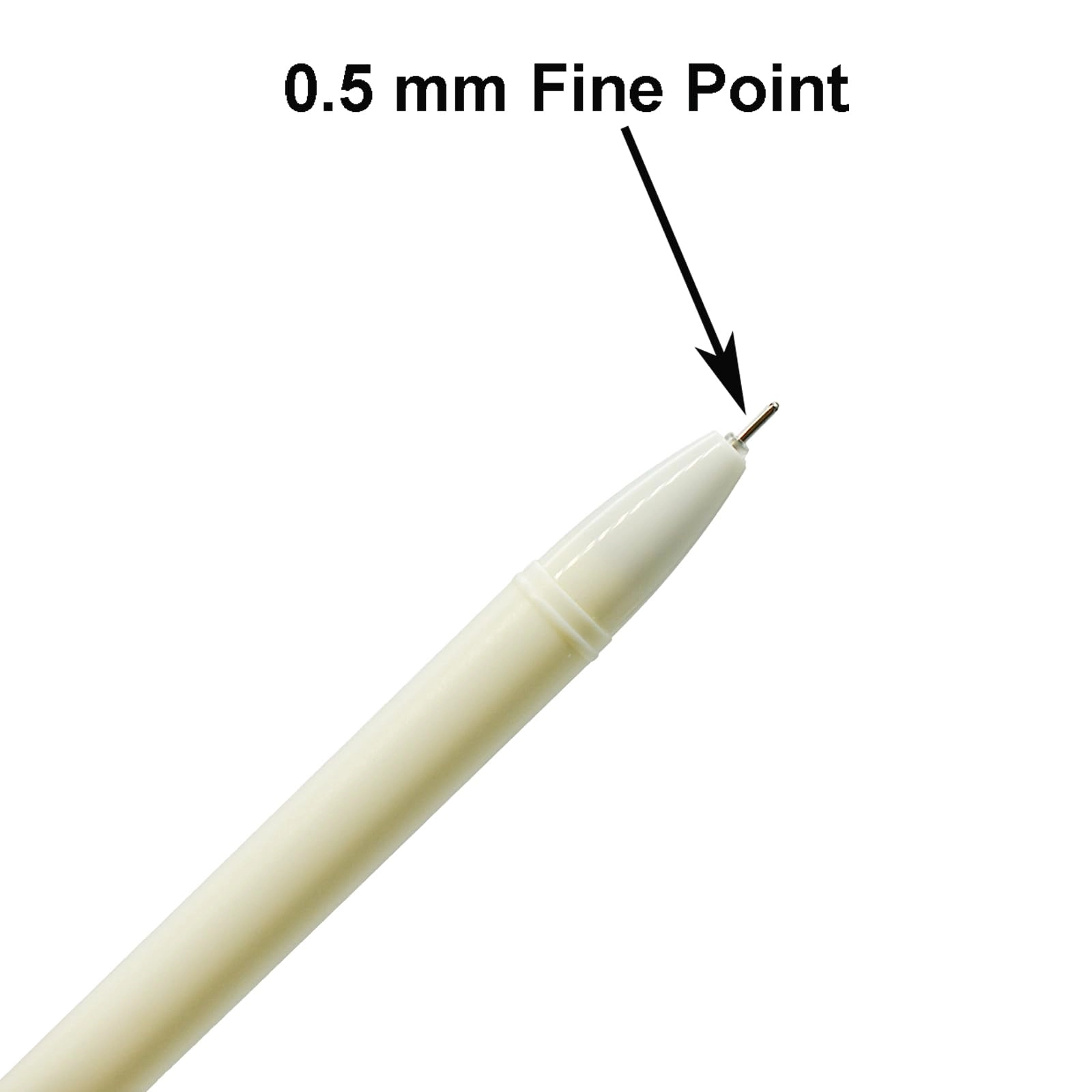 Plush Milk Cow Pom Pom Pen - 4 PCS 0.5 mm