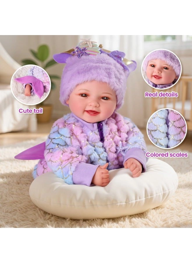 Mia Reborn Baby Doll - 17-inch Vinyl Cotton Ages 3+
