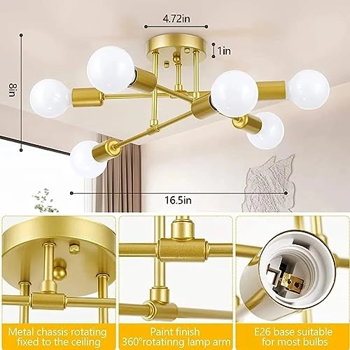 Low Height Ceiling Chandelier