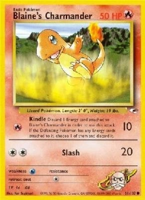 Pokémon Blaine39;s Charmander 61/132 - Gym Heroes