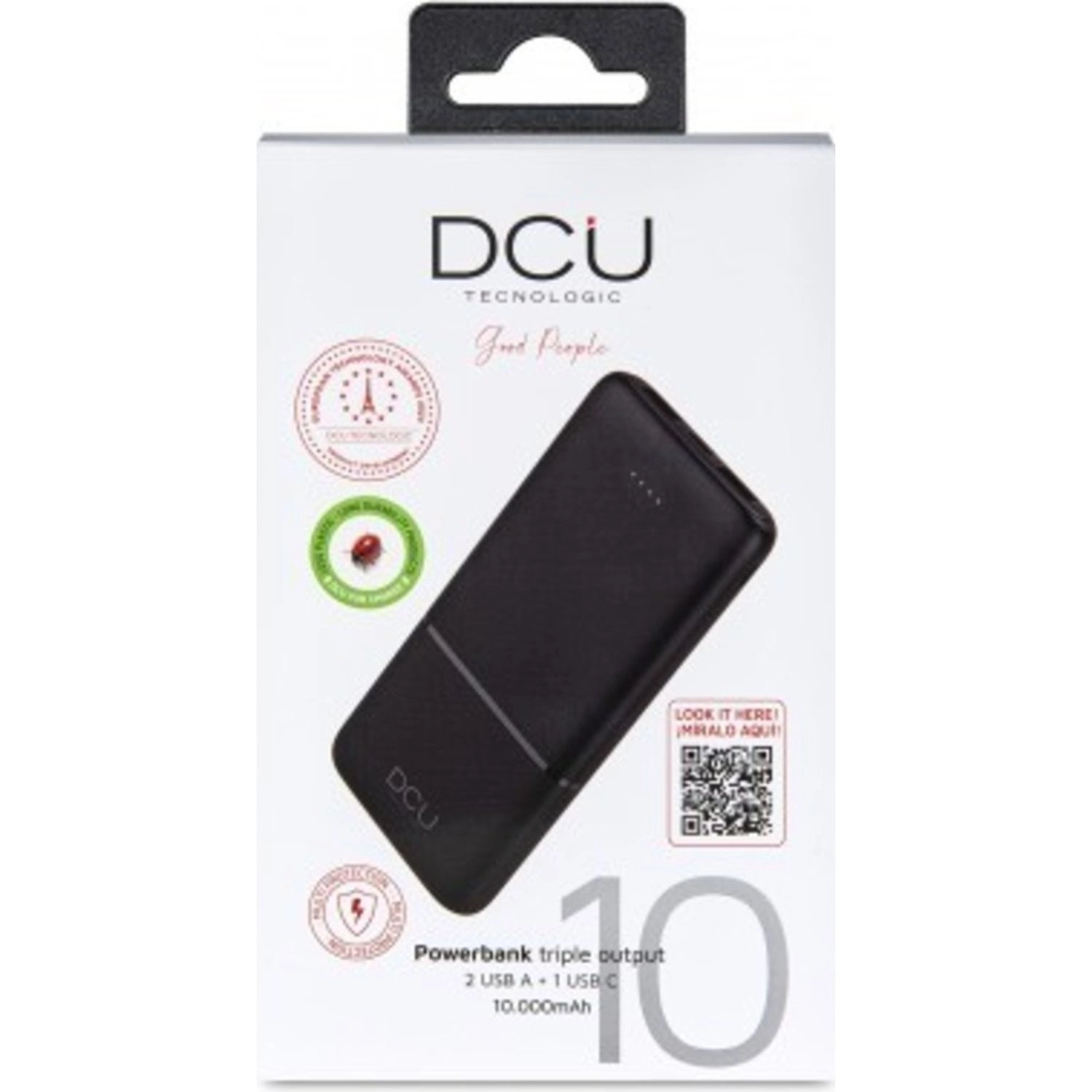 Power Bank - 10000 mAh 2 USB Type A outputs 1 USB Type-C output