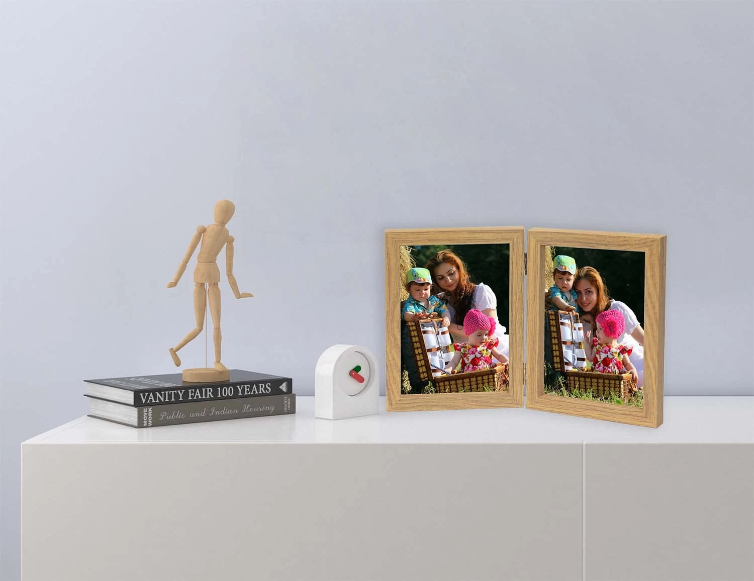 Hinged Double Photo Frame - 7x5'' 2