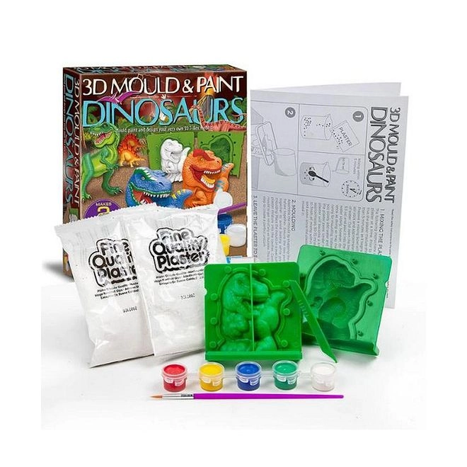 3D Mould & Paint Dinosaurs - 5 years+