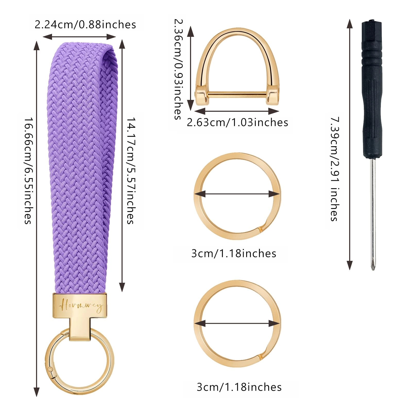 Elastic Wristlet Keychain - Fun