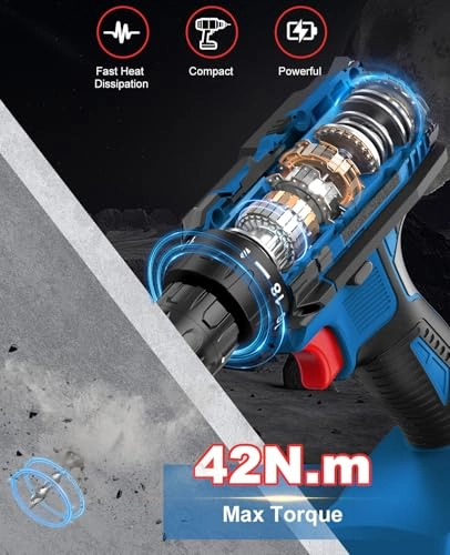 Cordless Drill Driver - 2000 Milliamp Hours