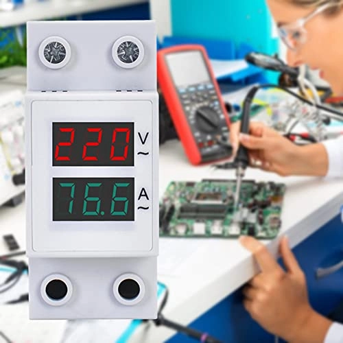 AC Voltmeter Ammeter - LED Display Rail Installation