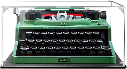 Display Case for Lego Ideas Typewriter 21327 - 3MM Acrylic 33.2*30.6*18.3cm