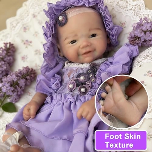 Reborn Baby Doll - 18 inch Silicone Full Body Ages 3+