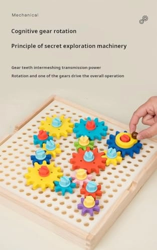 Wooden Gears Game - 36 months - 3 years