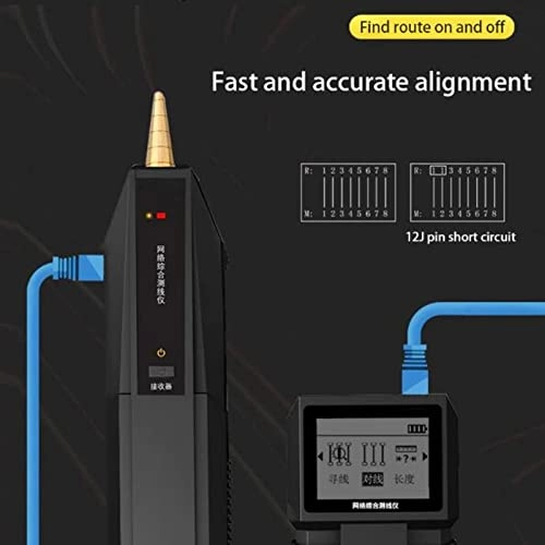 Network Cable Tester - 4P 8P Network Cable, BNC Cable Hunting Alignment Single ended Length POE identification